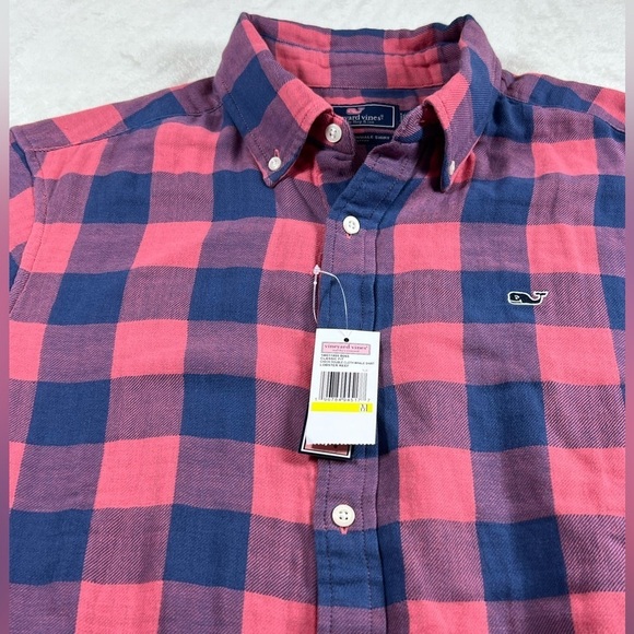 NWT Vineyard Vines Classic Whale Shirt Double Cloth Shirt Jacket Big Gingham - Picture 7 of 13